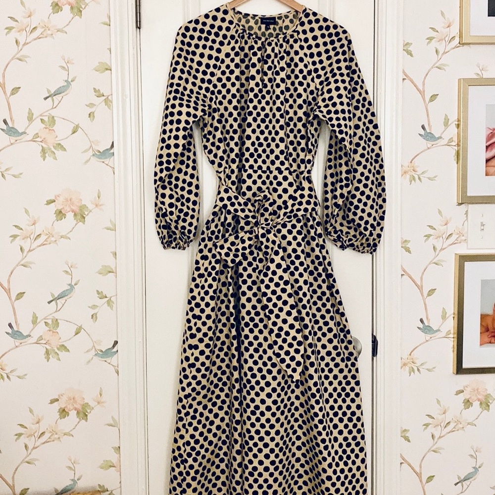 Polka Dot Caftan Bow Dress